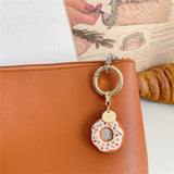 AirTag Silicone Case m. Rund Karabiner - Donut - Rosa