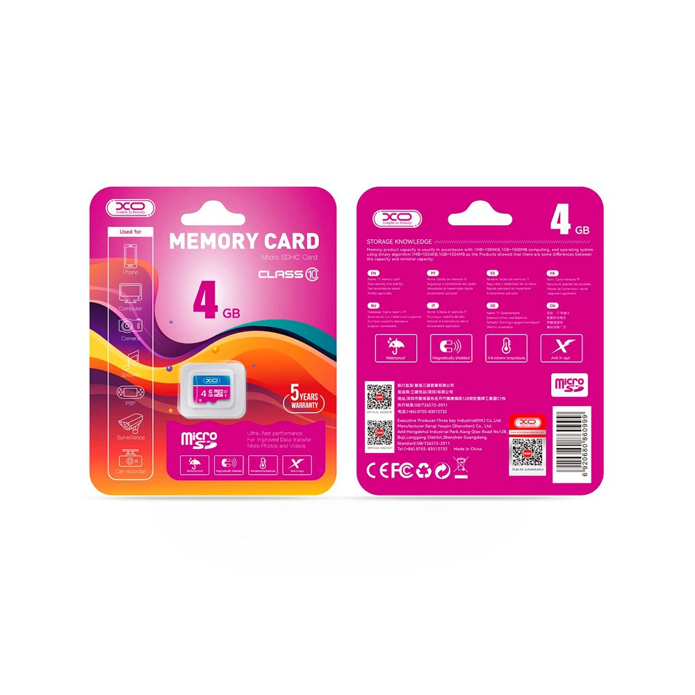 XO microSD Minneskort 4GB