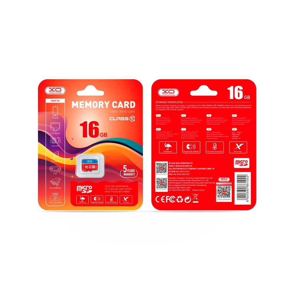 XO microSD Minneskort 16GB