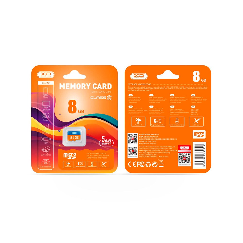 XO microSD Minneskort 8GB