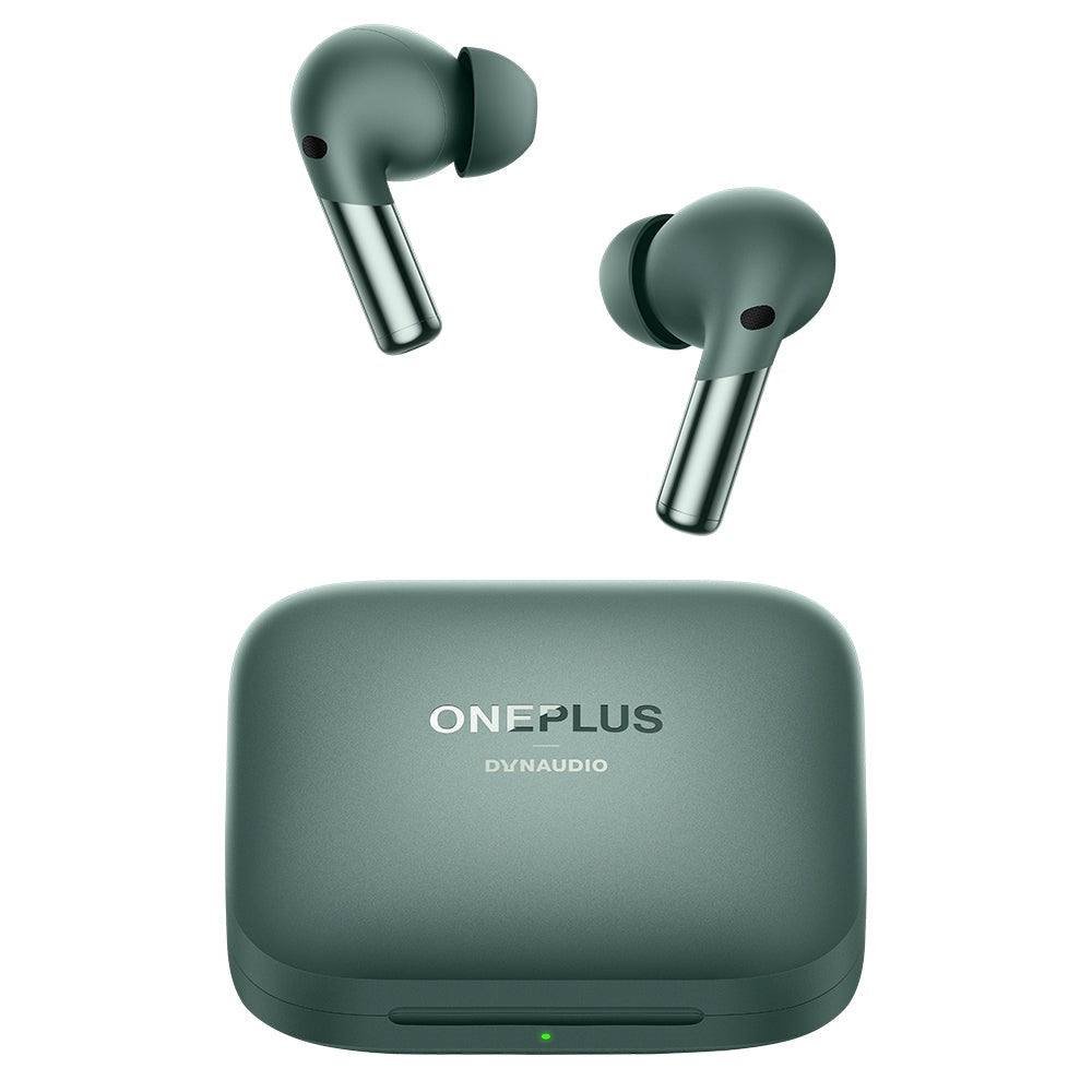 Original OnePlus Buds Pro 2 - True Wireless In-Ear-Hörlurar med Trådlöst Laddningsfodral - Grön