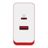 Original OnePlus Supervooc 100W Dual Väggladdare USB-C / USB-A med USB-C-Kabel 1 meter - Vit