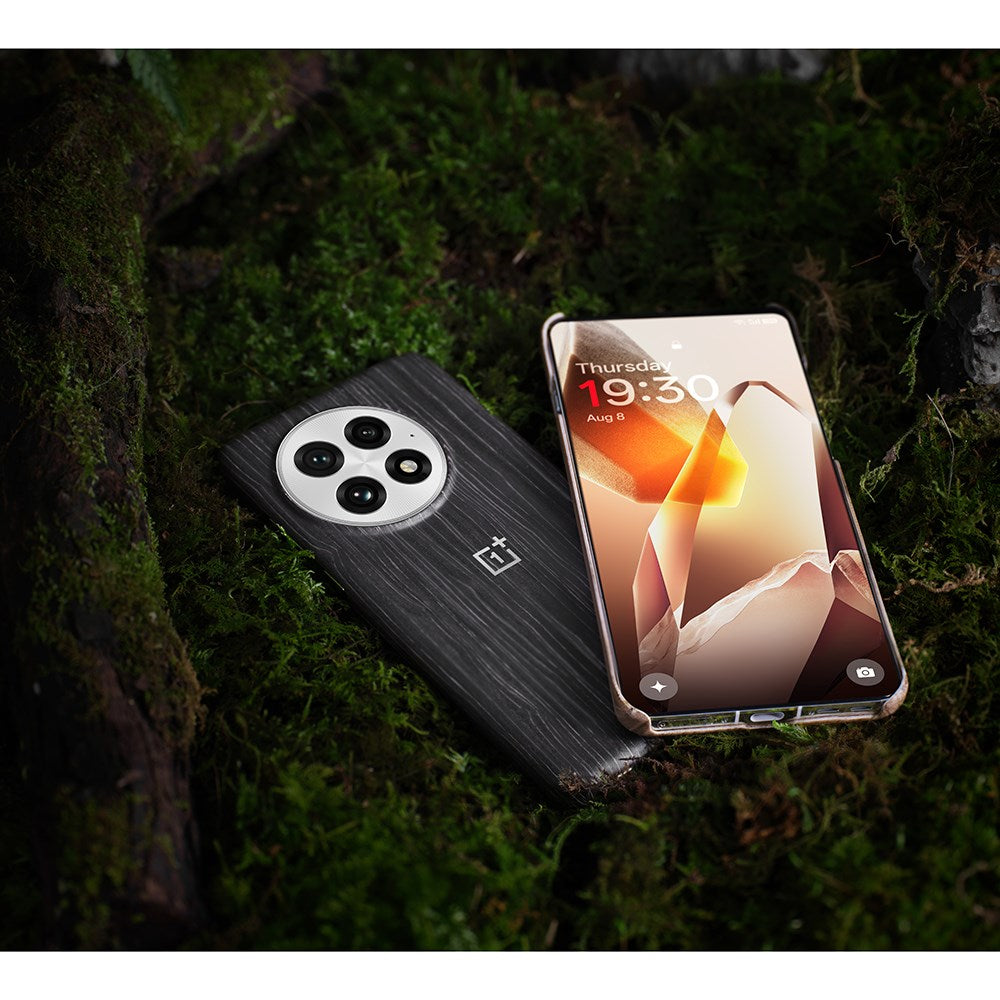 Original OnePlus 13 Skal Wood Grain Magnetic - MagSafe Kompatibel - Svart