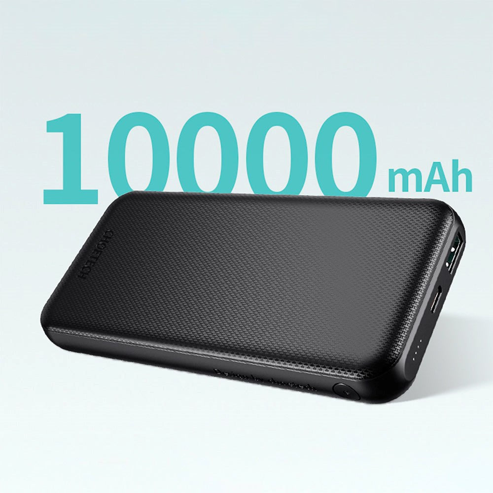 Choetch Powerbank 20W med USB-A / USB-C (PD) 10.000 mAh - Svart