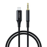 Choetech AUX007 Lightning till 3.5mm Minijack Kabel - 1m - Svart