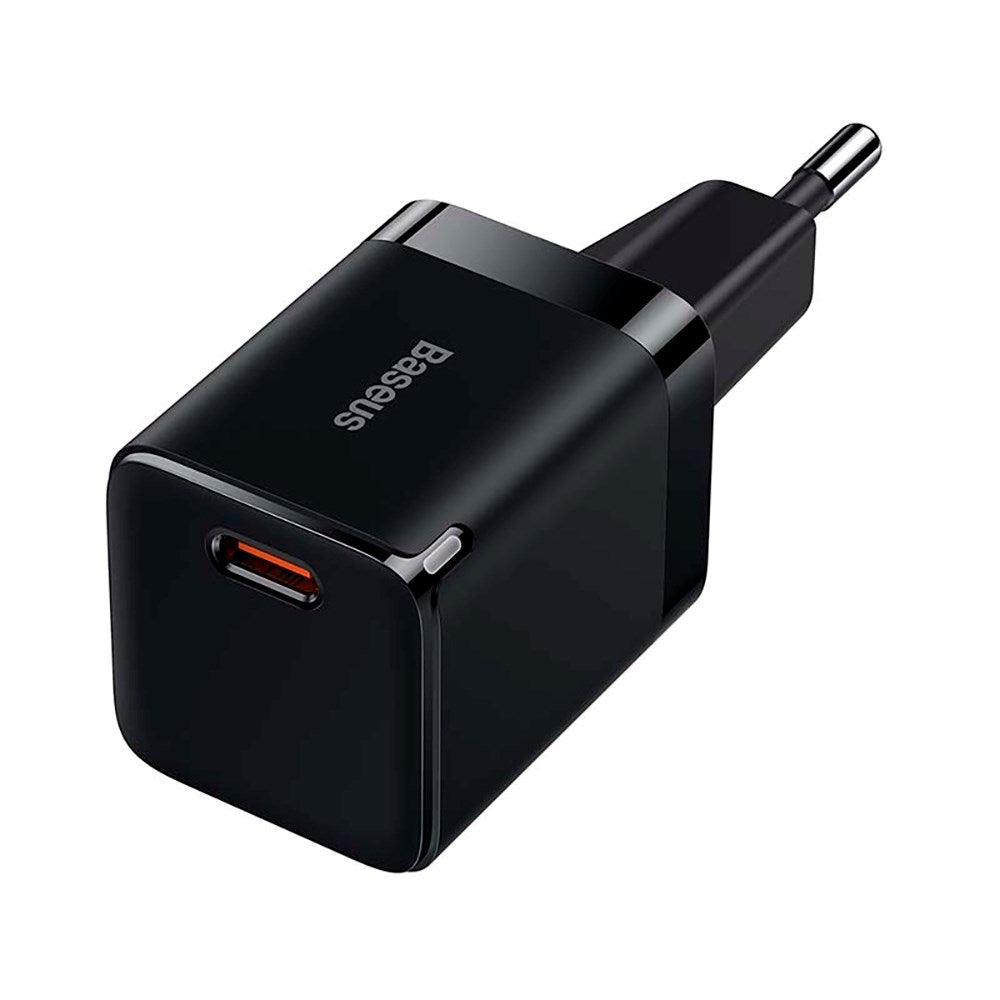 Baseus GAN3 30W Snabbladdare Väggladdare med USB-C - Svart