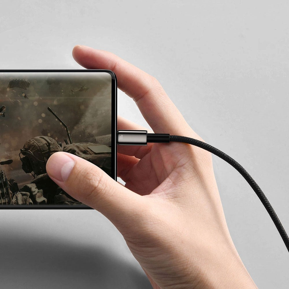 Baseus 100W USB-A till USB-C Kabel 480Mb/s - 1m - Svart