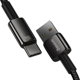Baseus 100W USB-A till USB-C Kabel 480Mb/s - 2m - Svart