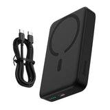 Baseus Mini 30W Magnetisk Powerbank med USB-C PD & Qi Trådlös Laddning - 10 000 mAh - MagSafe Kompatibel - Sort