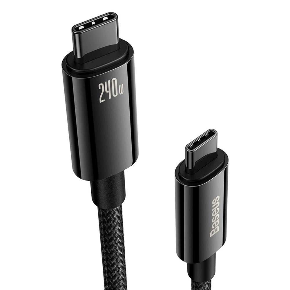 Baseus 240W USB-C till USB-C Kabel 480Mb/s - 2m - Svart