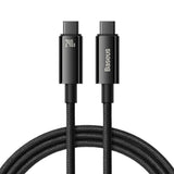 Baseus 240W USB-C till USB-C Kabel 480Mb/s - 2m - Svart