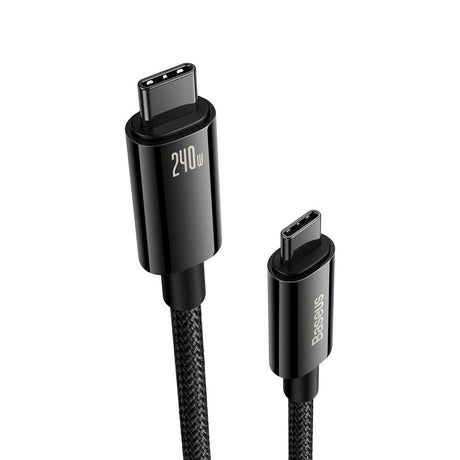 Baseus 240W USB-C till USB-C Kabel 480Mb/s - 3m - Svart