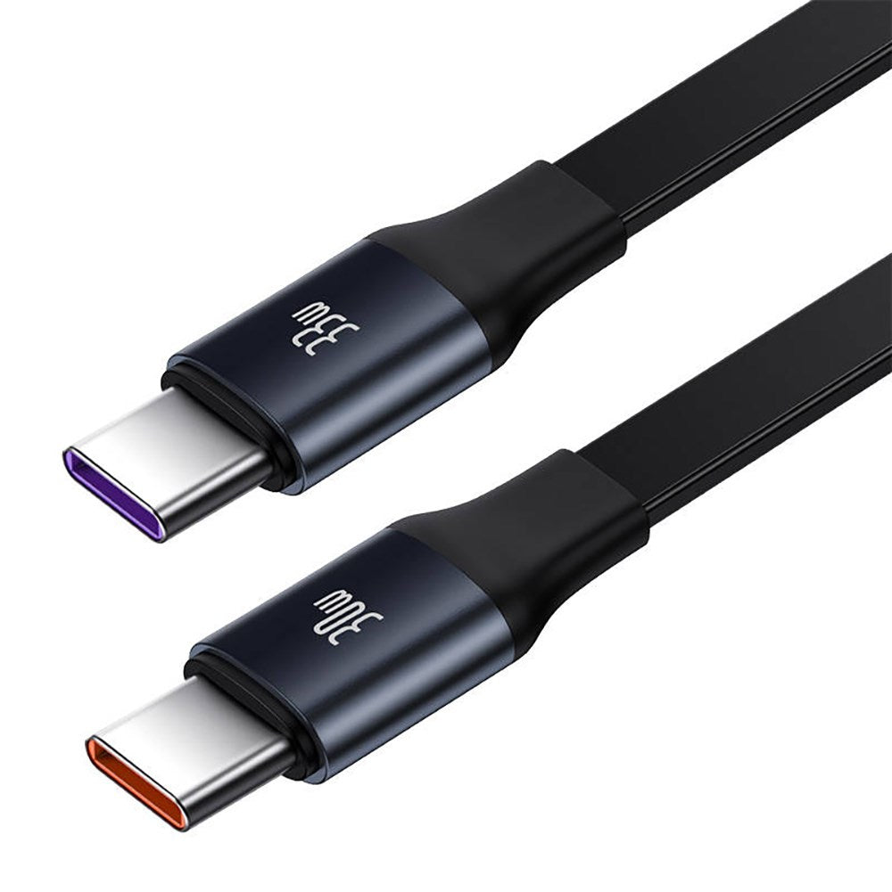 Baseus 33W Billaddare med 2 x Förlängningsbar USB-C-Kabel - Svart