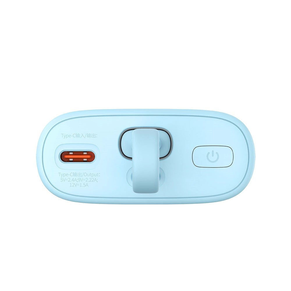 Baseus Popsicle 5200mAh Powerbank 20W med Inbyggd Lightning Kabel - Blå / Orange