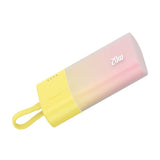 Baseus Popsicle 5200mAh Powerbank 20W med Inbyggd Lightning Kabel - Rosa / Gul