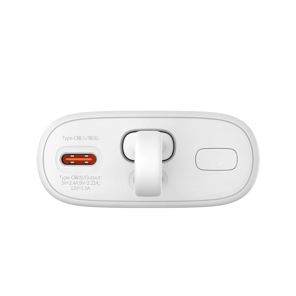 Baseus Popsicle 5200mAh Powerbank 20W med Inbyggd Lightning Kabel - Vit / Grön