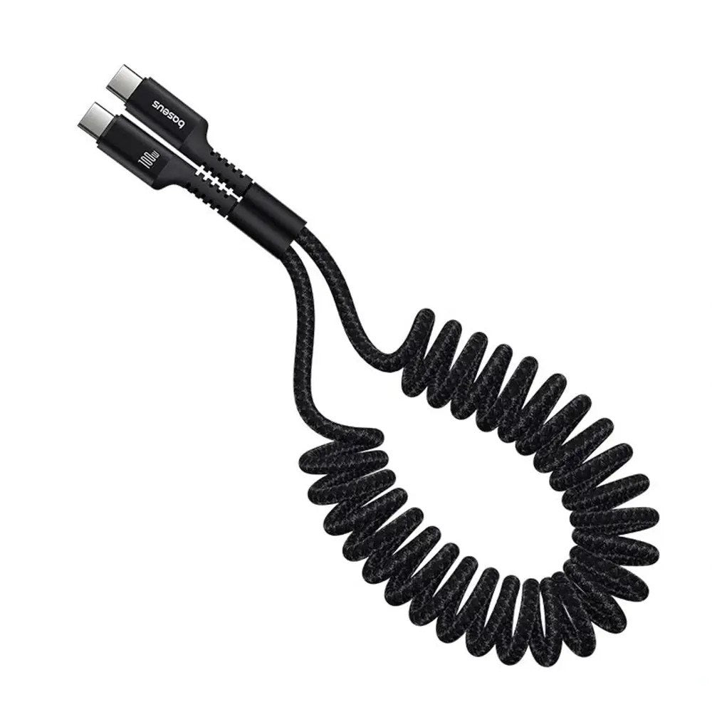 Baseus 100W USB-C till USB-C Fish-Eye-Kabel - 1m - Svart