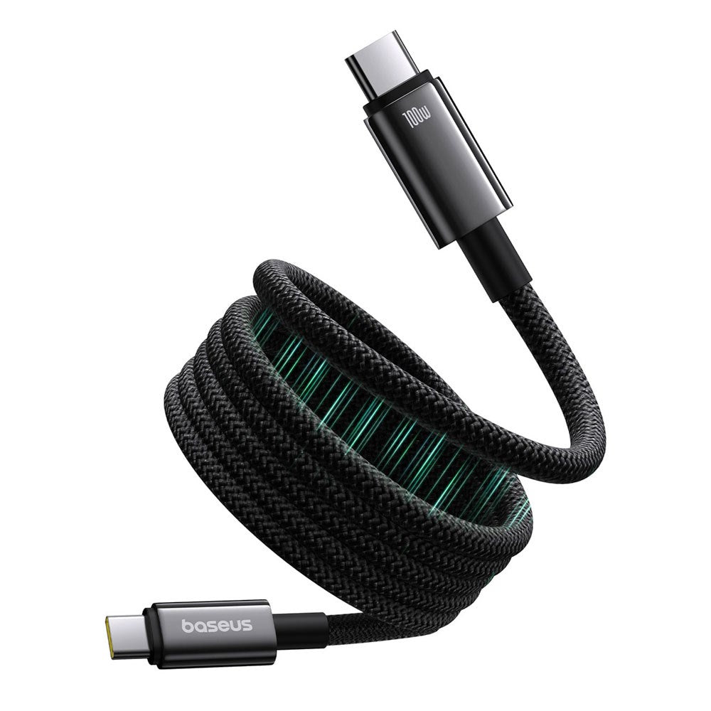 Baseus 100W USB-C till USB-C Kabel 480Mb/s - 1m - Svart