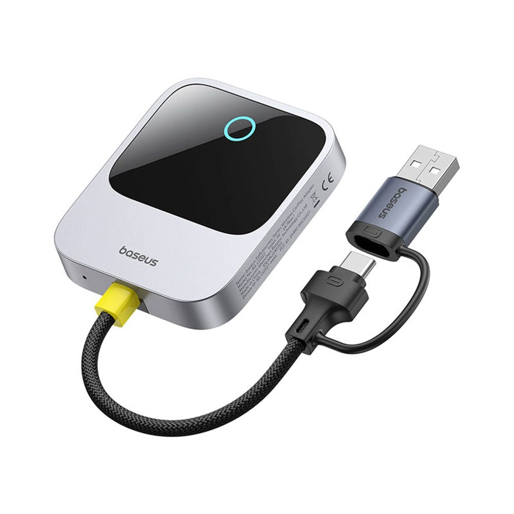 Baseus SafeJourney Trådlös Apple CarPlay Adapter - Grå