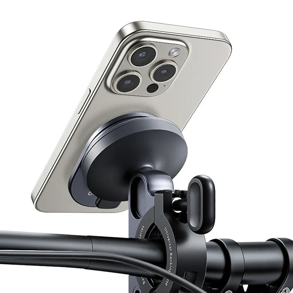 Baseus 2-i-1 PrimeTrip Cykelstyre Telefonhållare & Stativ - Grå