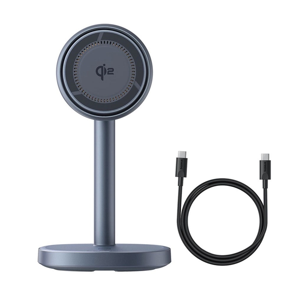 Baseus Orbit 2 Pro 2-i-1 Mobilt Stativ med 20W Trådlös Laddning - MagSafe / Qi2 Kompatibel - Grå