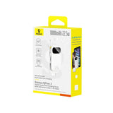 Baseus EnerFill 10 000mAh Powerbank 22,5W med Inbyggd USB-C- & Lightning-Kabel - Vit