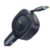 Baseus PrimeTrip VR2 30W Billaddare med Inbyggd USB-C Kabel & USB-C Kontakt - Svart