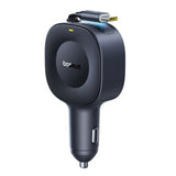 Baseus PrimeTrip VR2 30W Billaddare med Inbyggd USB-C Kabel & USB-C Kontakt - Svart