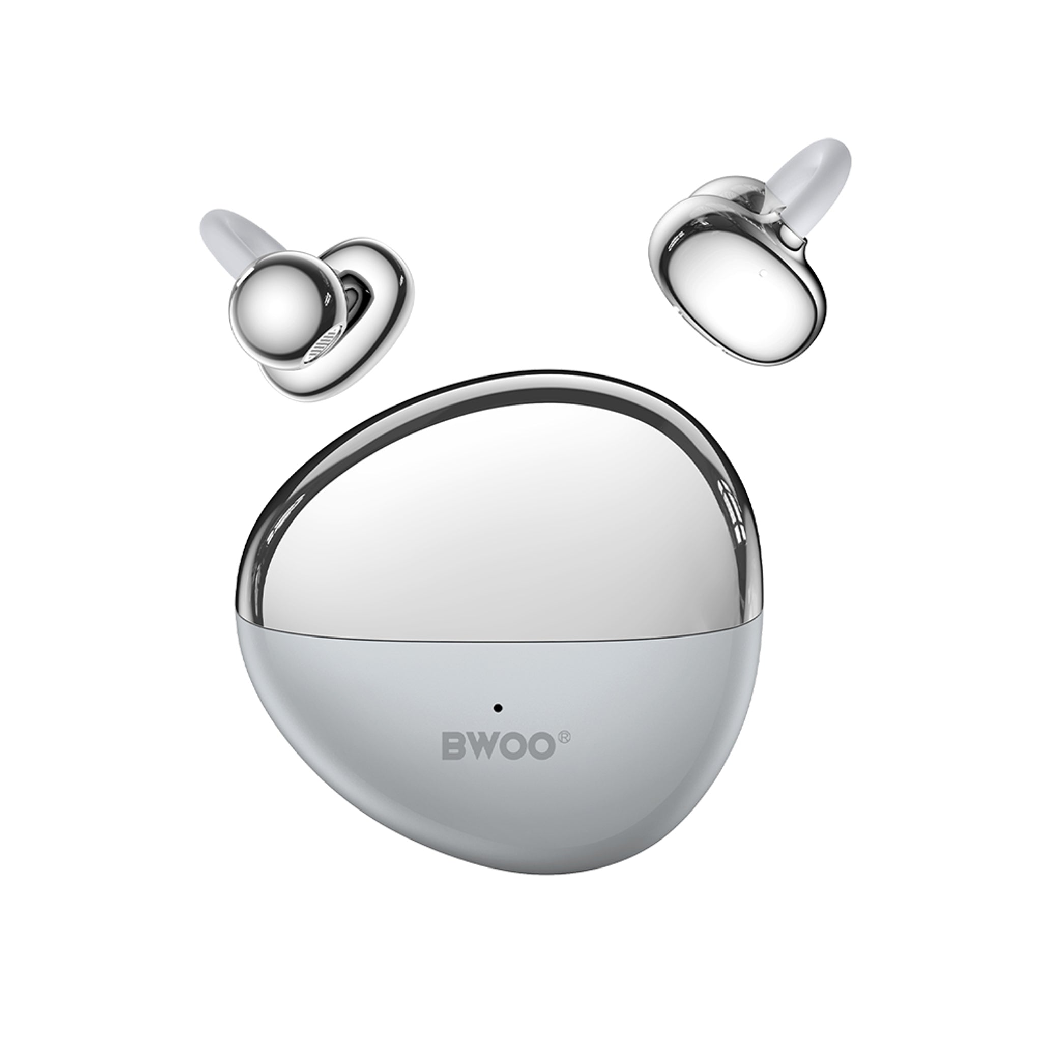 BWOO True Wireless Hörlurar - Open-Ear - Grå