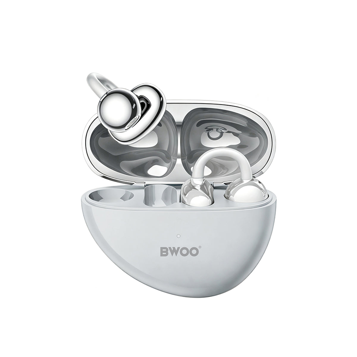 BWOO True Wireless Hörlurar - Open-Ear - Grå