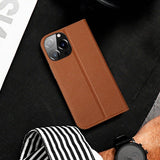 iPhone 14 Pro DUX DUCIS Skin X2 Premium Plånboksfodral - Brun