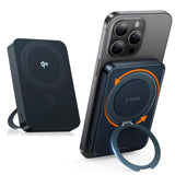 TORRAS Magnetisk 15W Powerbank 10 000mAh med Kickstand - Svart