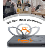 TORRAS iPhone 16e Ostand Spin Hybrid Skal med Kickstand - Svart