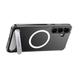TORRAS Samsung Galaxy S25 Pstand Hybrid Skal m. Ställfunktion - MagSafe Kompatibel - Genomskinlig