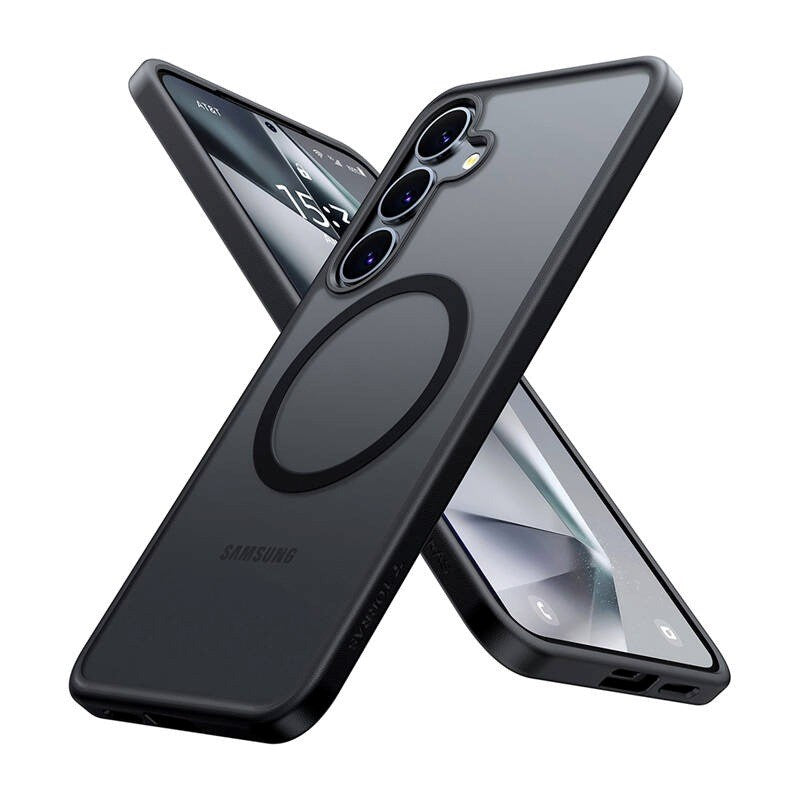 TORRAS Samsung Galaxy S25 Flexibelt Plast Skal - MagSafe Kompatibel - Svart
