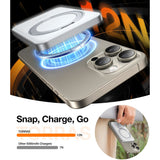 TORRAS Magnetisk 15W Powerbank 5 000mAh med Kickstand - Vit