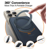 TORRAS Magnetisk 15W Powerbank 5 000mAh med Kickstand - Svart