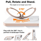 TORRAS iPhone 16 Pro Max Flexibelt Plast Skal m. Ställfunktion - MagSafe Kompatibel - Guld