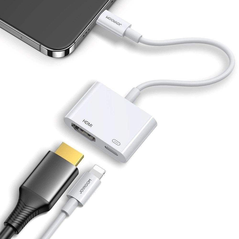 Joyroom HDMI-Adapter för Lightning med Lightning-Kontakt - Vit