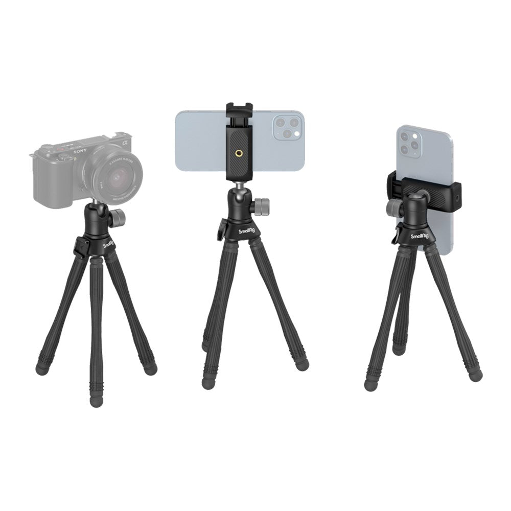 SmallRig 3446 Mini Tripod BT-15 med Flexibla Ben - Svart