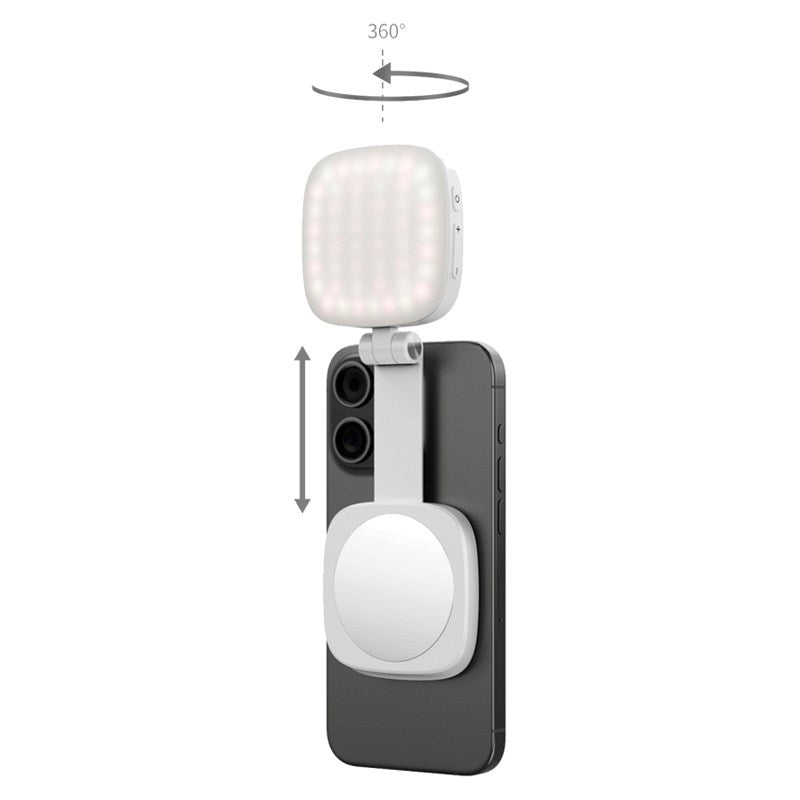 SmallRig 4933 Vibe P48 LED Ljus för Mobil - MagSafe Kompatibel - Vit