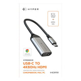 Hyper HyperDrive USB-C till HDMI-Adapter - Svart / Grå