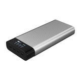 Hyper HyperJuice 245W Powerbank 27 000mAh med 4 x USB-C og skjerm - Grå / Svart