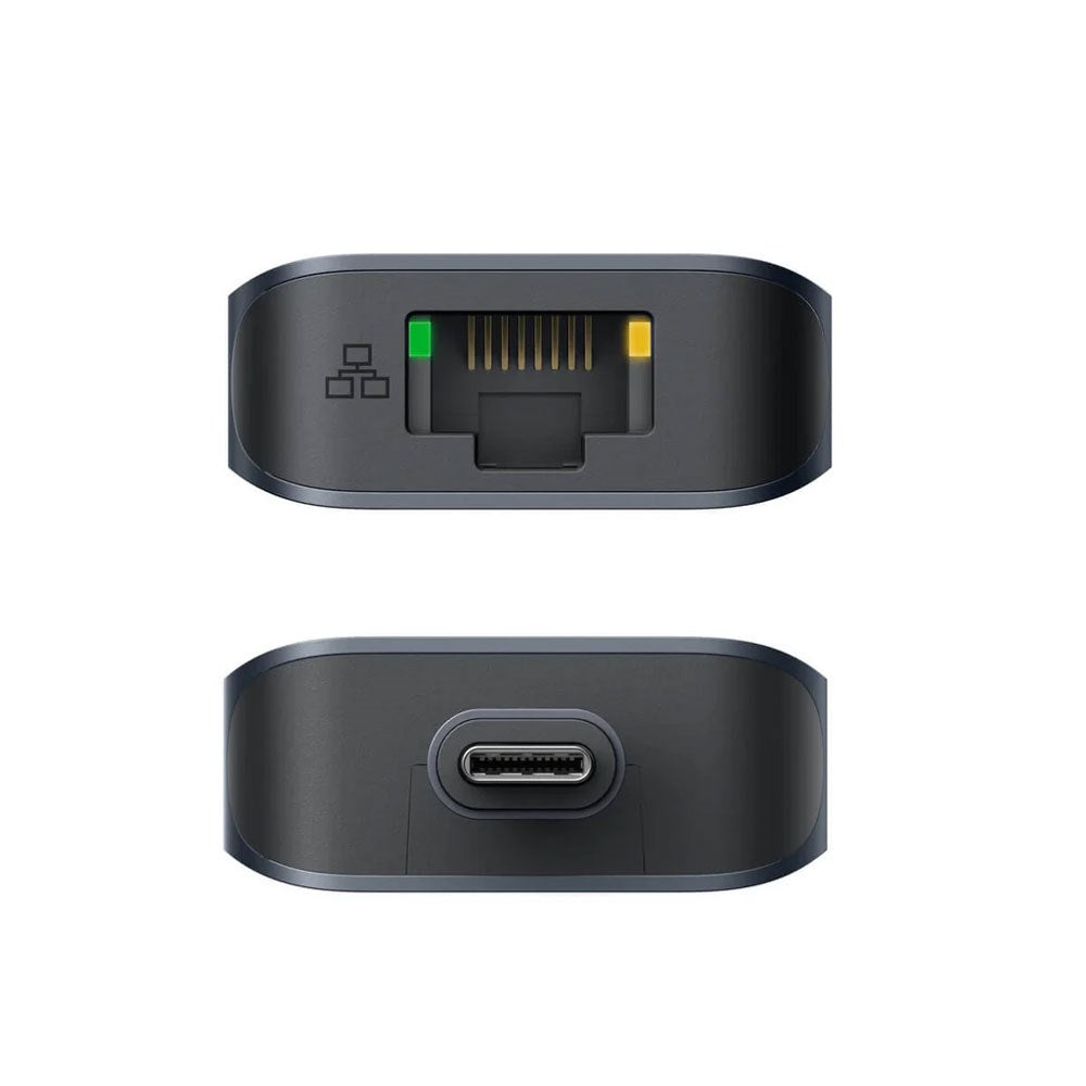Hyper HyperDrive Ecosmart 7-i-1 USB-C-Hubb med USB-A / USB-C / HDMI / Ethernet / SD- & MicroSD-Kort - Grå