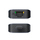 Hyper HyperDrive Ecosmart 7-i-1 USB-C-Hubb med USB-A / USB-C / HDMI / Ethernet / SD- & MicroSD-Kort - Grå