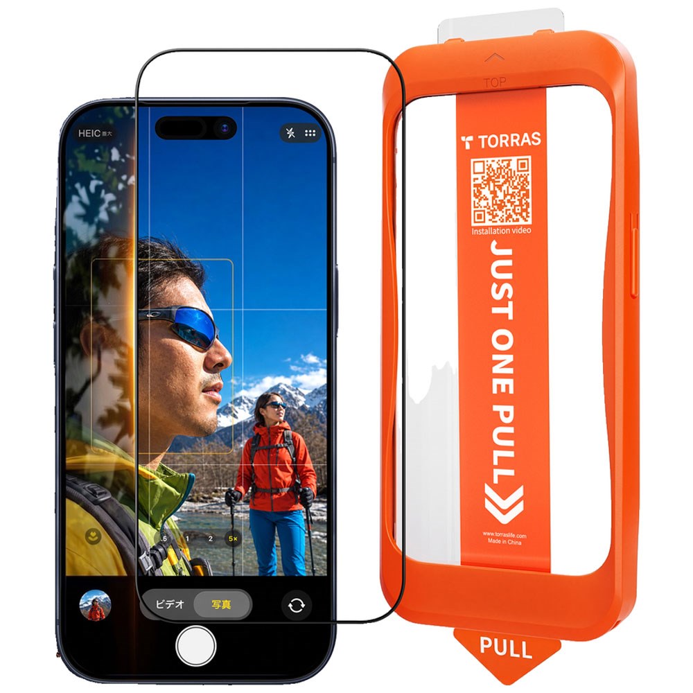 iPhone 18 Pro / 17 Pro TORRAS HD Shield Skyddsglas - Genomskinlig