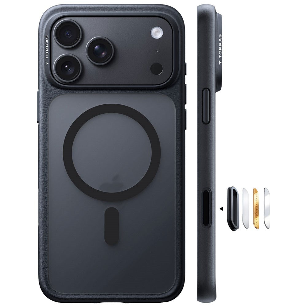 iPhone 18 Pro / 17 Pro TORRAS Guardian Mag Skal - MagSafe Kompatibel - Svart