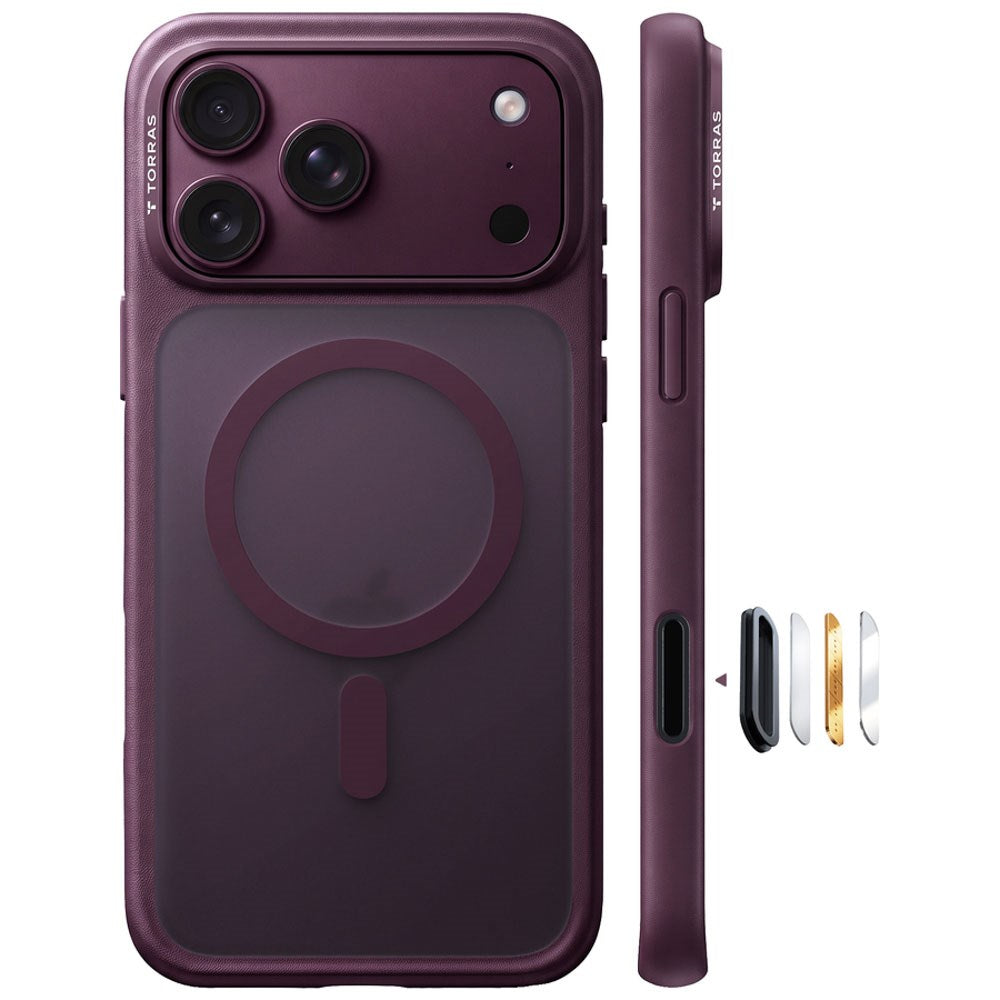 iPhone 18 Pro / 17 Pro TORRAS Guardian Mag Skal - MagSafe Kompatibel - Lila