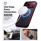iPhone 18 Pro / 17 Pro TORRAS Ostand Q3 Spin Skal - MagSafe Kompatibel - Lila