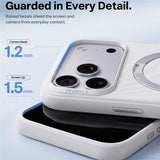 iPhone 18 Pro / 17 Pro TORRAS Ostand Q3 Wind Skal - MagSafe Kompatibel - Vit
